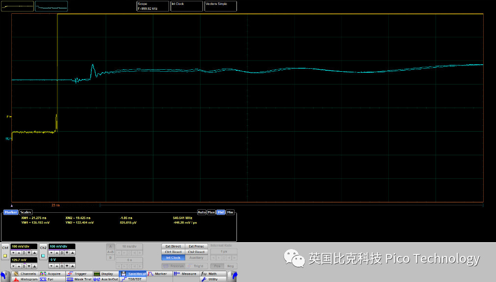 利用PicoScope 9000 TDR檢測汽車?yán)染€纜故障結(jié)果