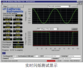 EN IEC 1000-3-2（諧波）閃爍顯示
